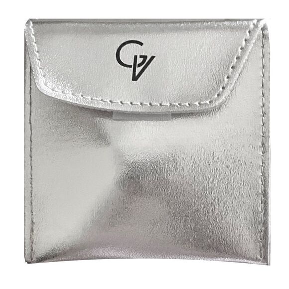 Genevive Classic Halo Stud Earrings (Rose Gold) - Picture 2 of 3